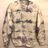 Crewneck Sweatshirt - Mauve Tie-Dye Crewneck - MD - 4 DOTS